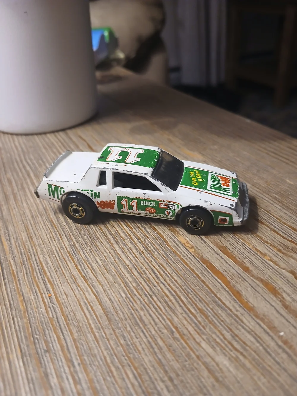 Hot Wheels Racing Stocker Mountain Dew VTG Malaysia 1983 Buick Regal Hot Ones 11